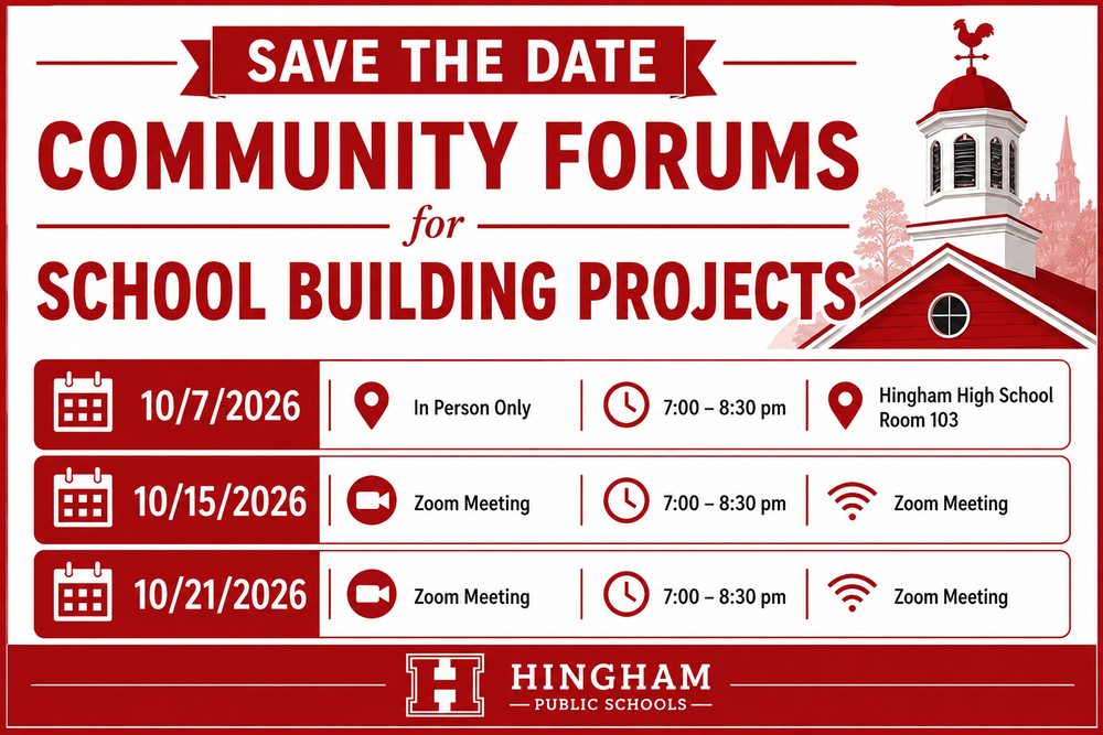 Save the Date Community Forums for School Building Projects
