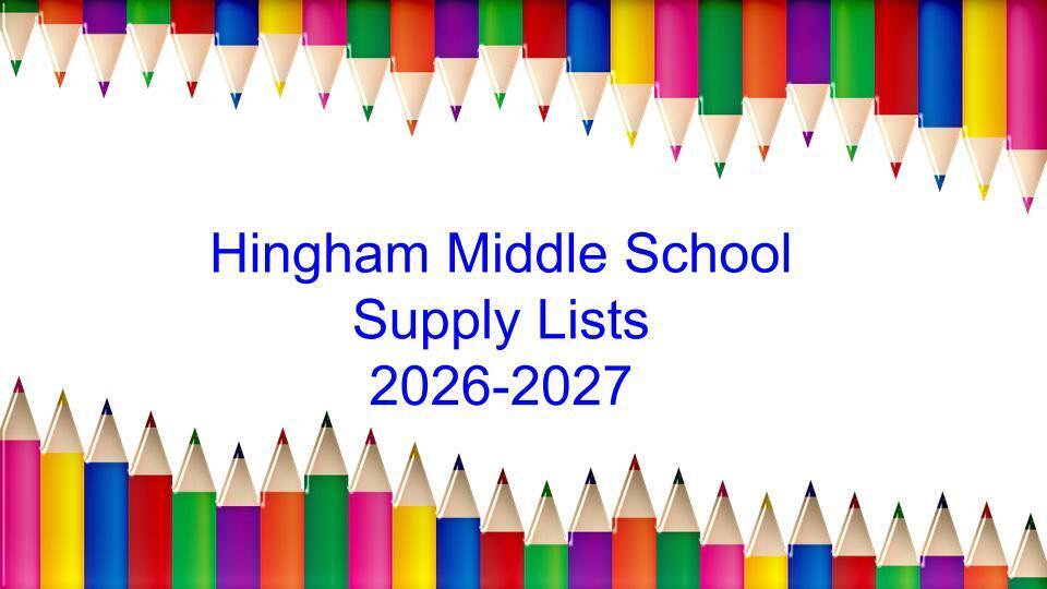 Supply Lists 2026-2027