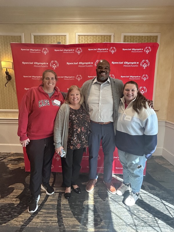 Left to Right Meg Melanson, Joyce Eby, MA Secretary of Education Dr. Patrick Tutwiler, Marlee Stanley