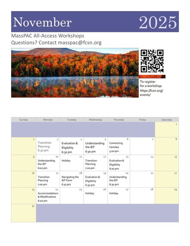 November calendar
