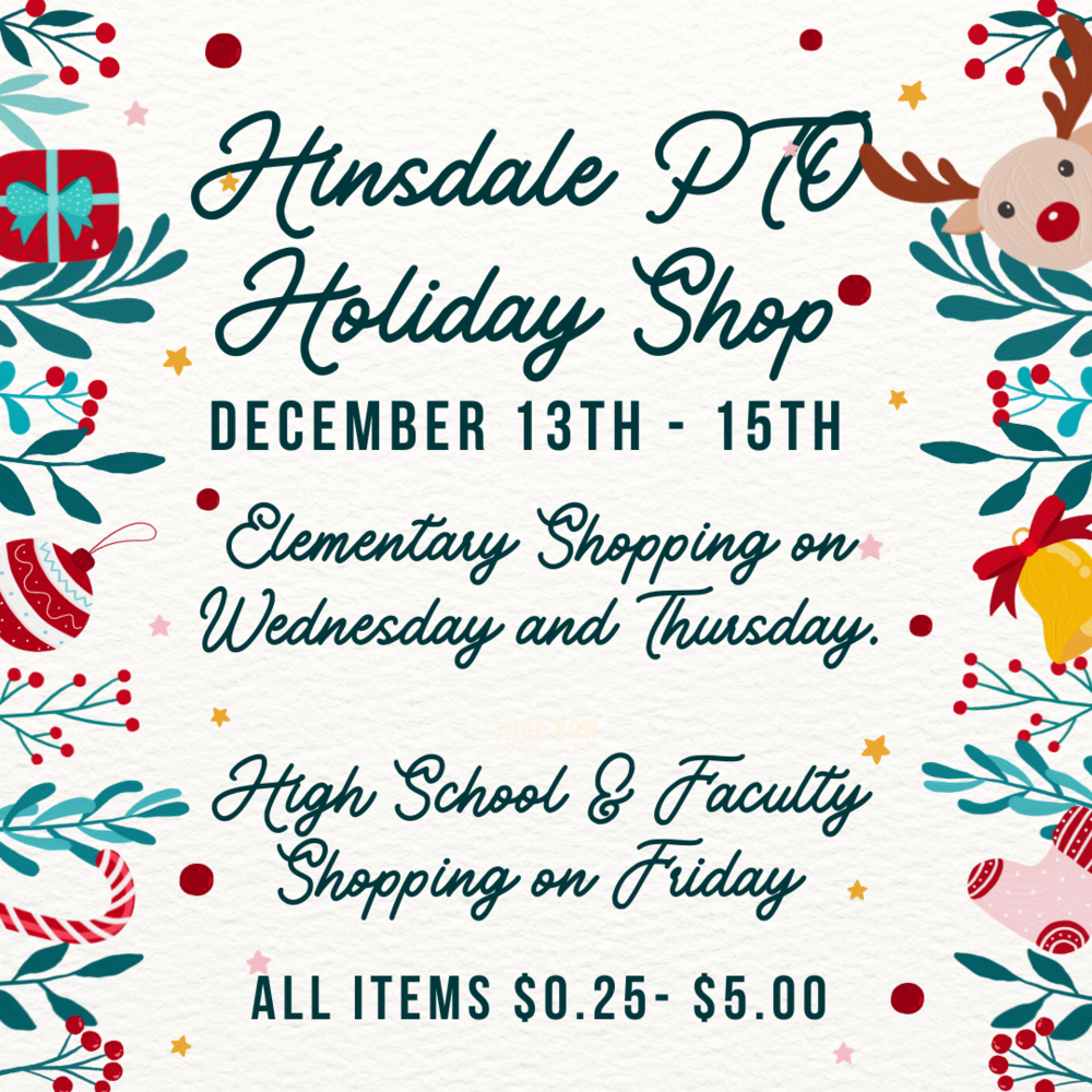 PTO Holiday Shoppe Hinsdale Central School District