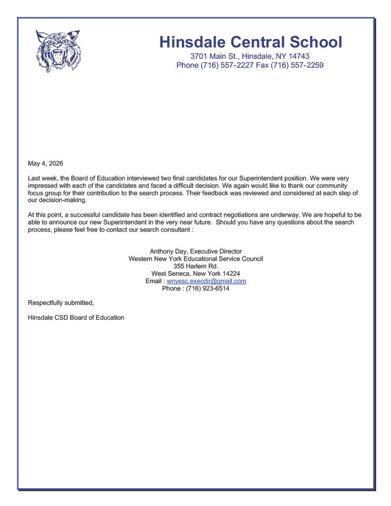 community letter