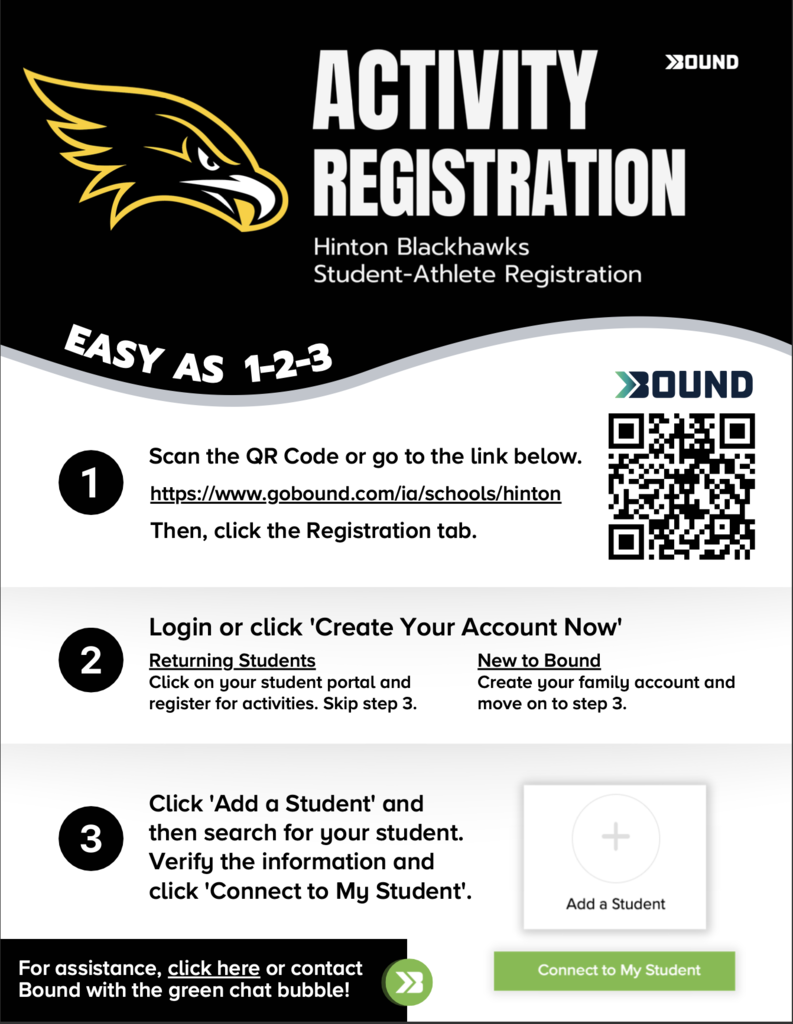 Instructions to register on bound!