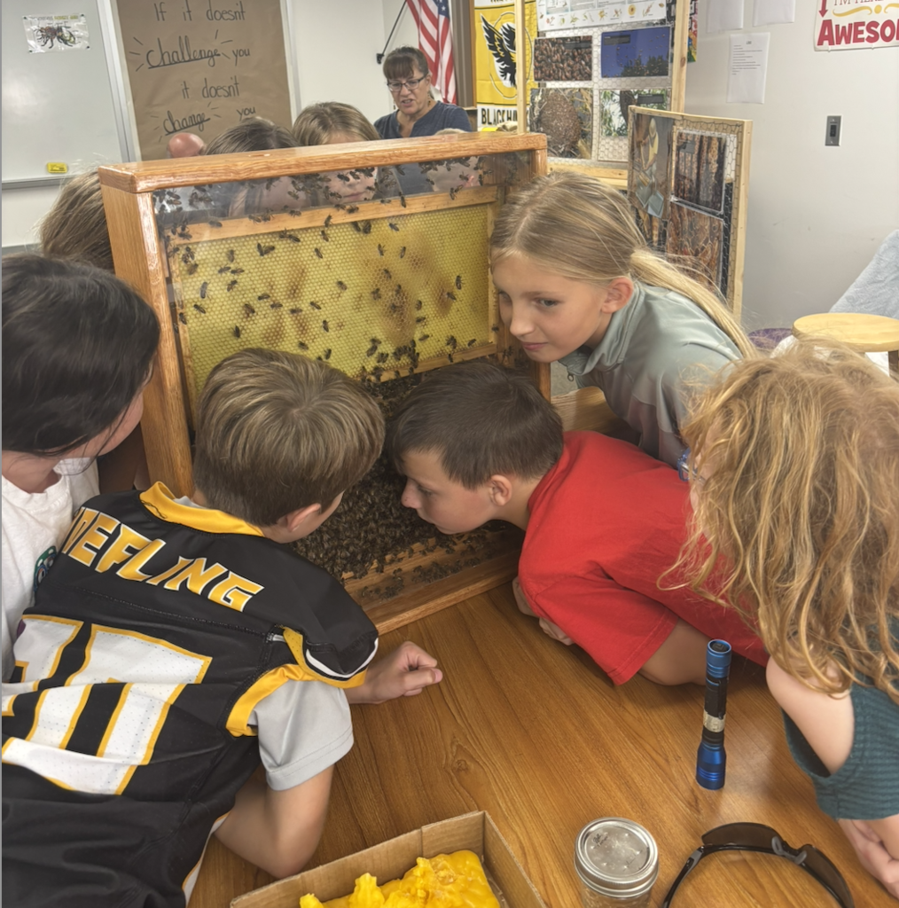 Listening to the bees. 