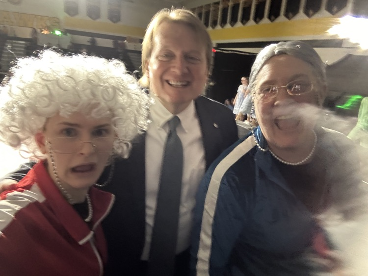 Peirce and Ruden with the MC Wes Chaplain