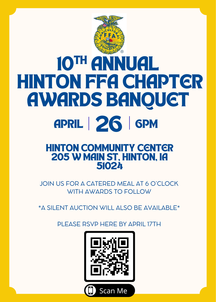 Hinton FFA Banquet RSVP