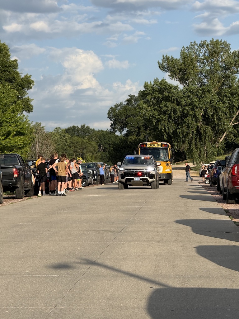 Police escort down the street
