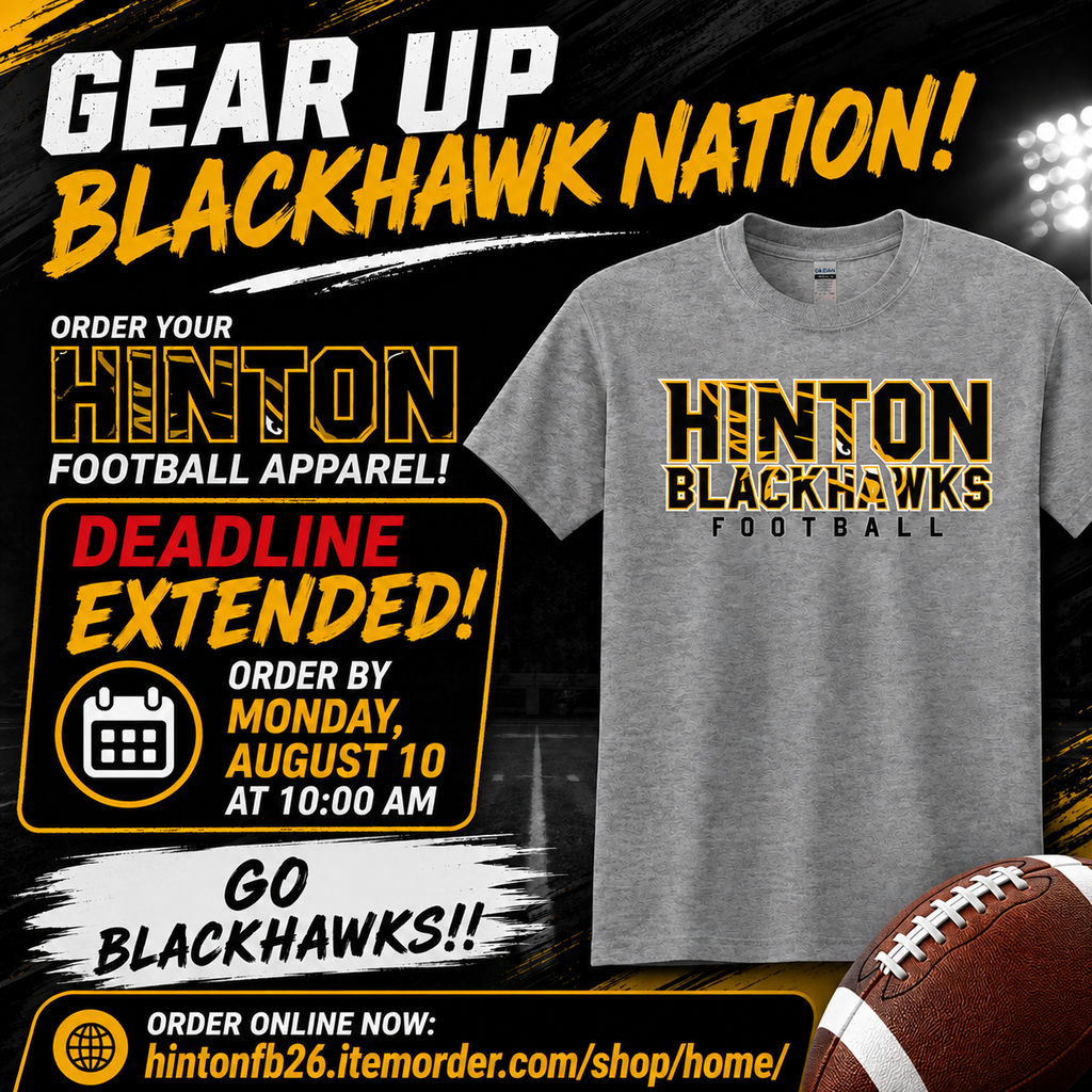 Football Apparel Deadline Extended Infograph