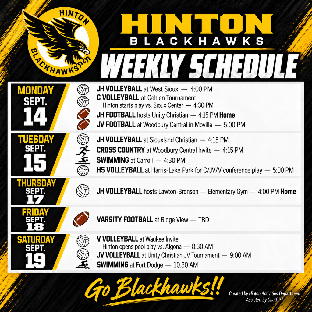 Weekly Schedule