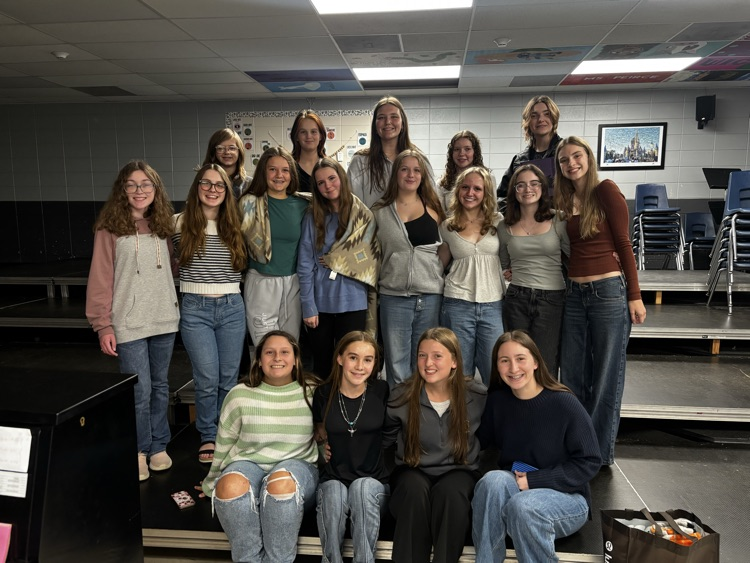 Hinton choir students