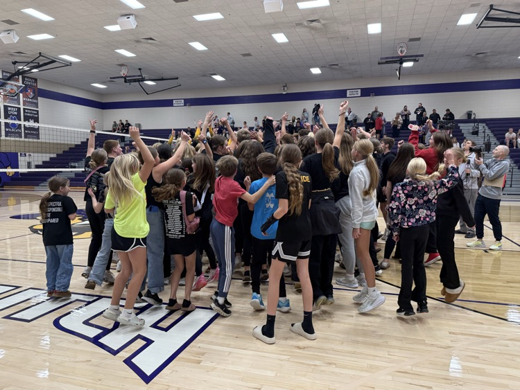Celebrating with students