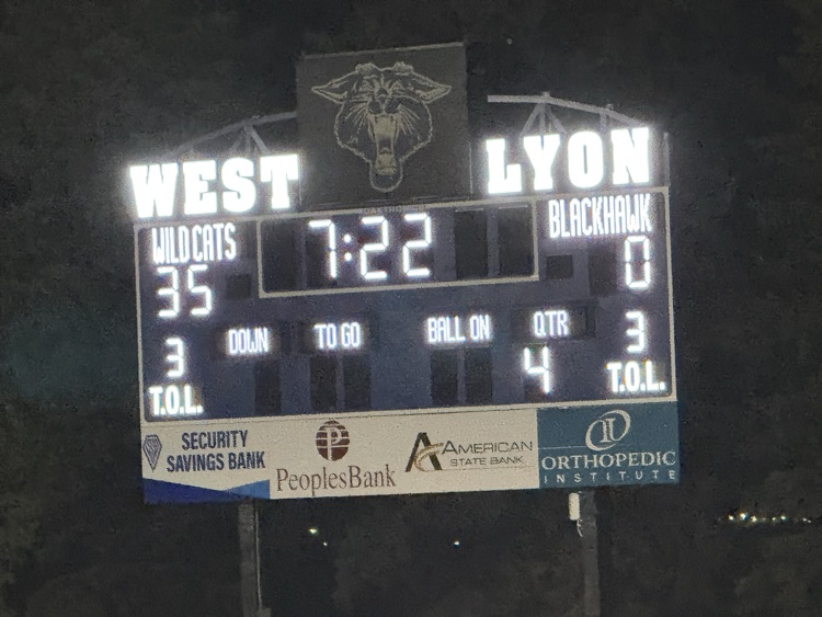 Football vs West Lyon 