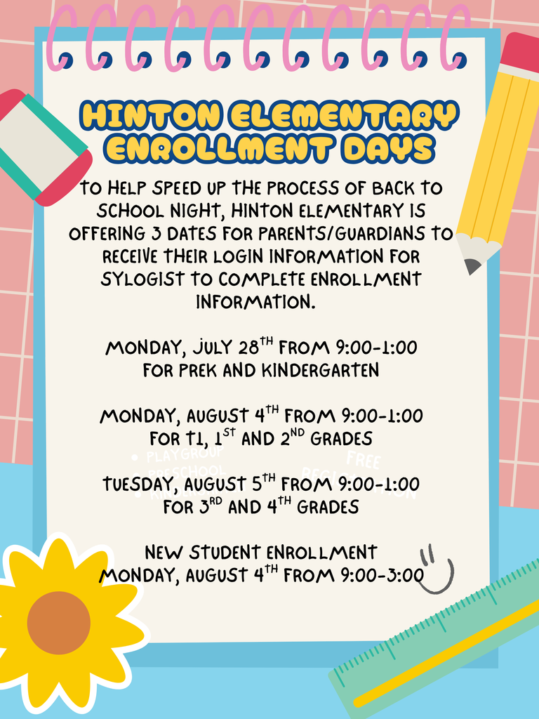 ELEMENTARY ENROLLMENT DATES