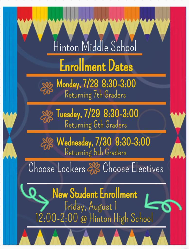 Middle School Enrollment Dates