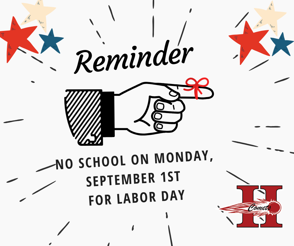 NO SCHOOL 9-1 LABOR DAY