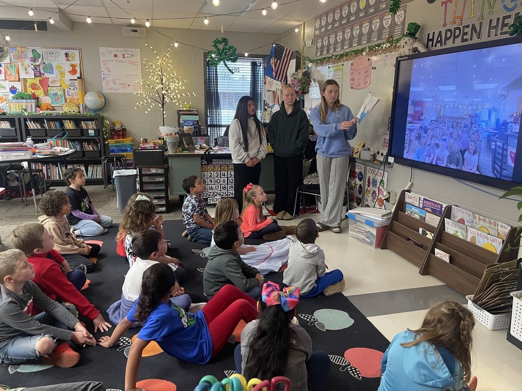 Beta club members reading