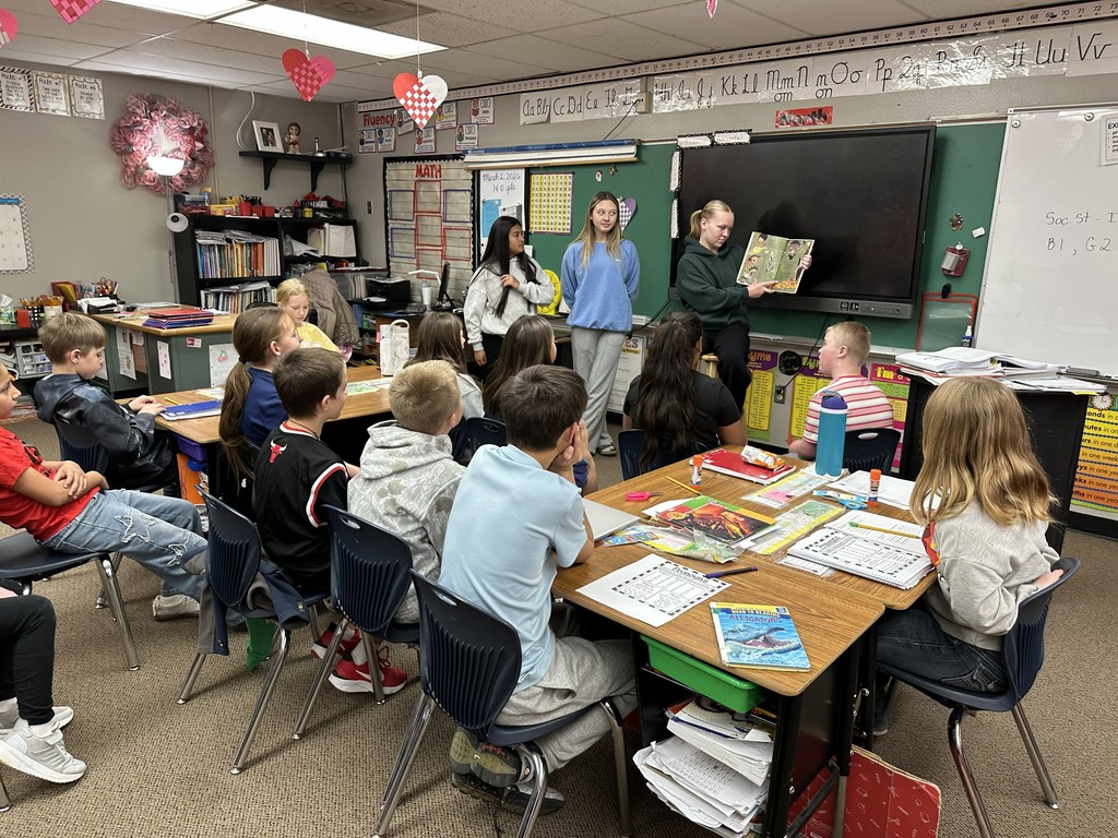 Beta club members reading