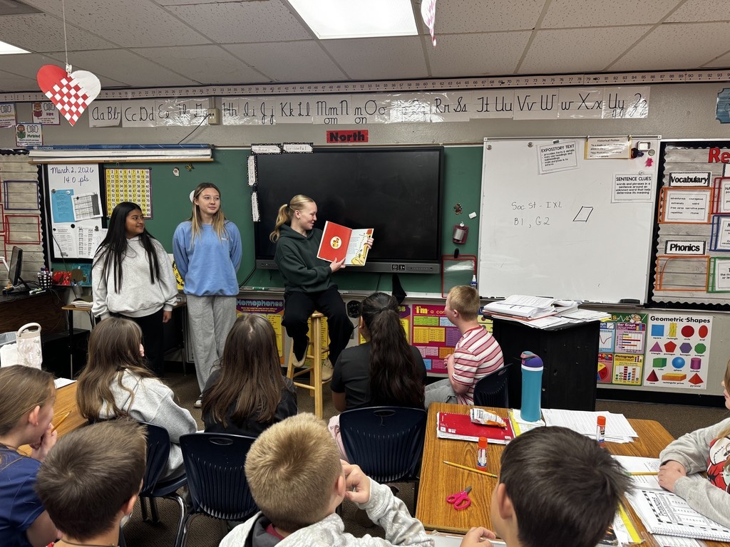 Beta club members reading