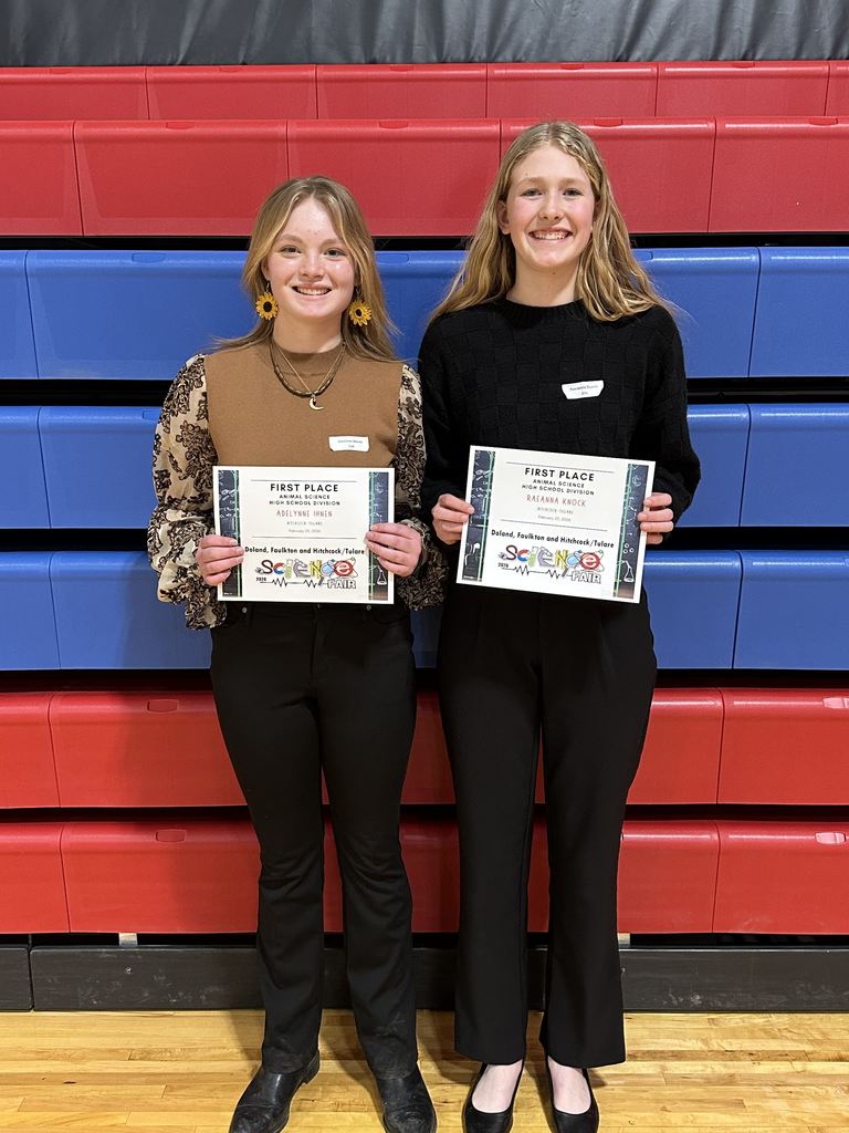 Addy & RaeAnna-Animal Science 1st, Overall 1st