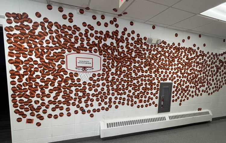  Look at all of those basketballs representing books read in the month of March! 