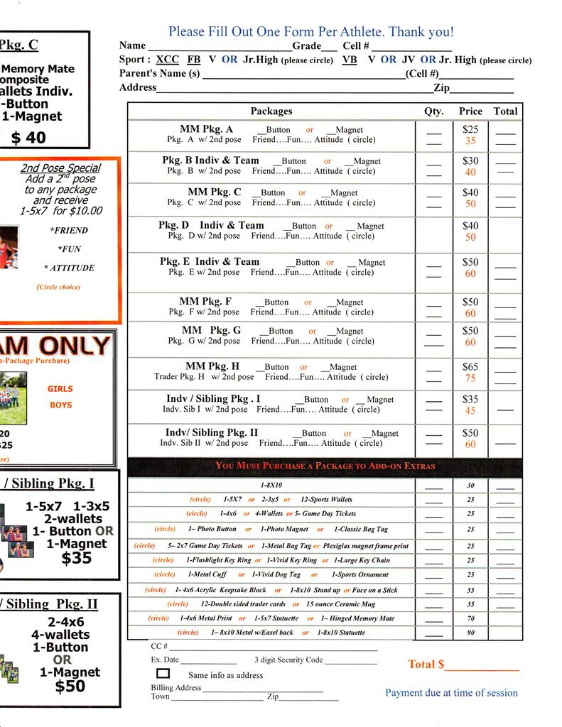 Sports Pictures Pricing