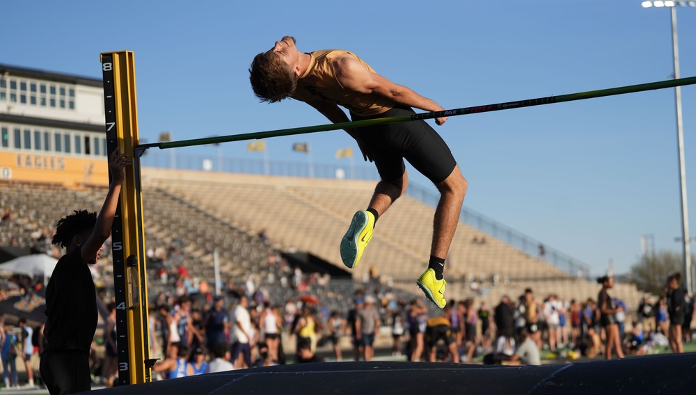 boy at the high jump