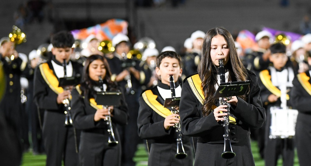students playing instruments