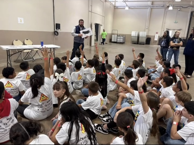 students watching a presentation