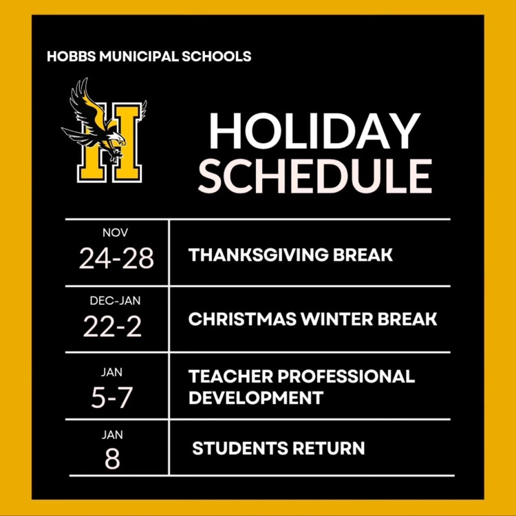 important dates flyer