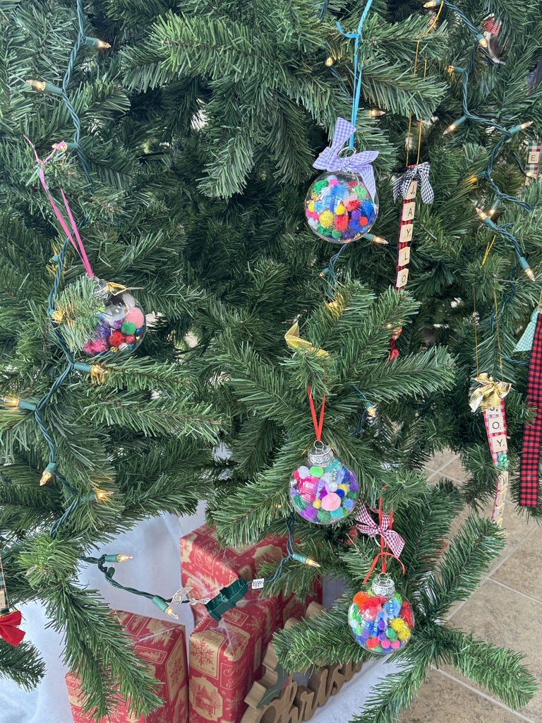 ornaments on tree