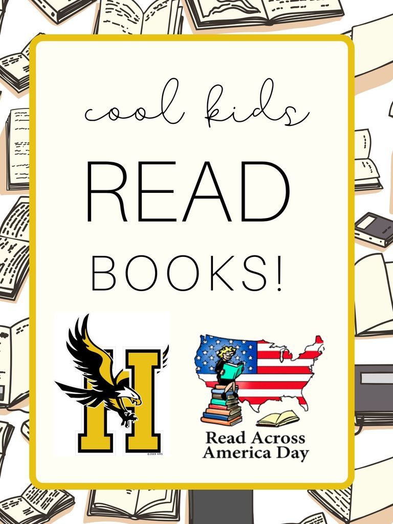 cool kids read books graphic