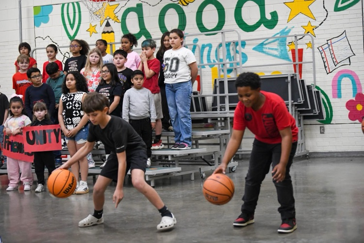 boys playing basketball
