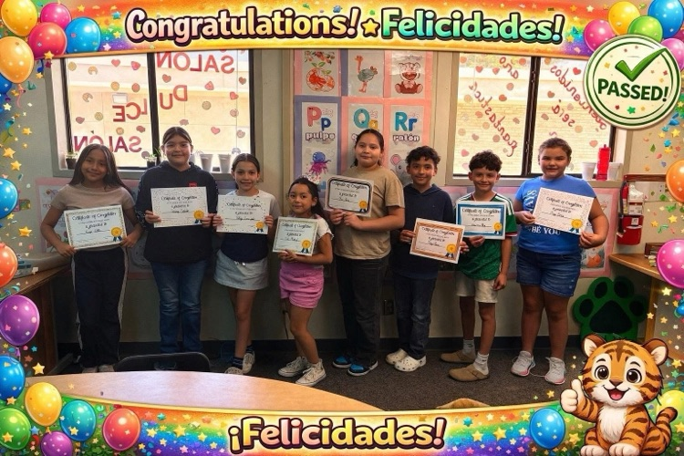 students holding certificates 