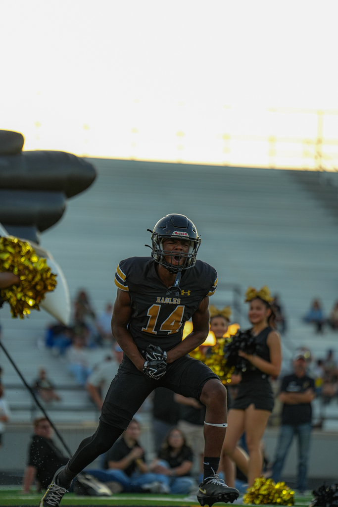 HHS Varsity Football play shows excitement at Eagle Night