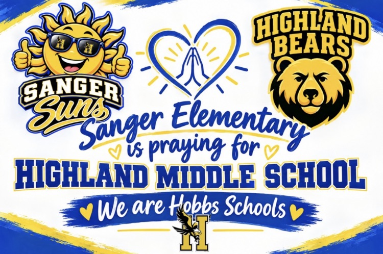 Sanger Elementary praying for Highland Middle School