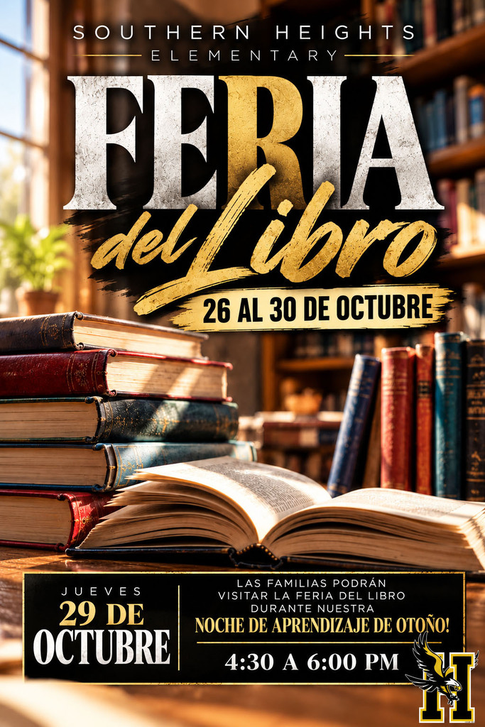 Spanish version of flyer about Book Fair