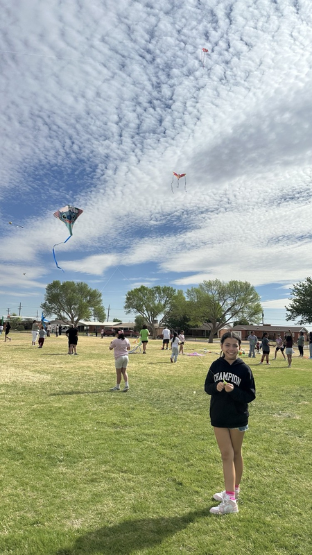 kids flying kites