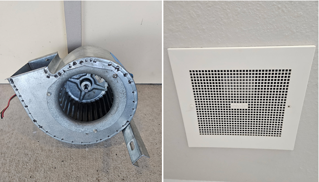 Before/After of New Restroom Fans
