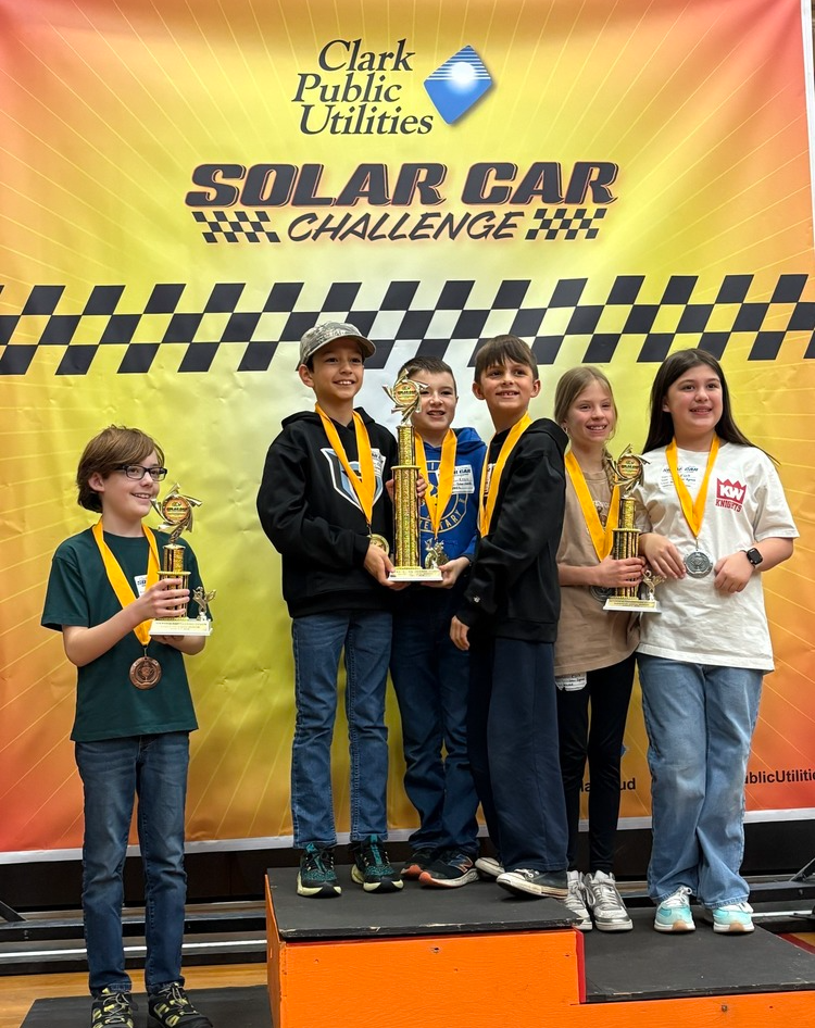 HHES Solar Car Challenge winners from the 2025-26 school year.