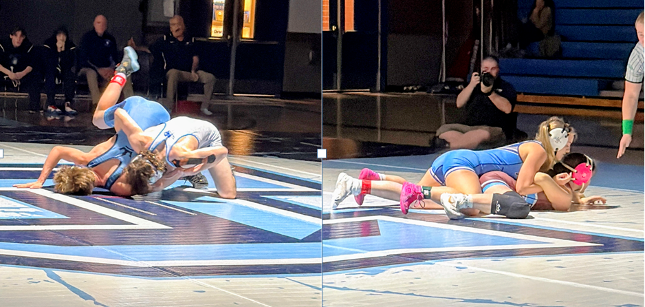 HHS-MMHS Wrestlers on Mat