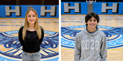 HHS Seniors Teagan Trenda and Liam McKee
