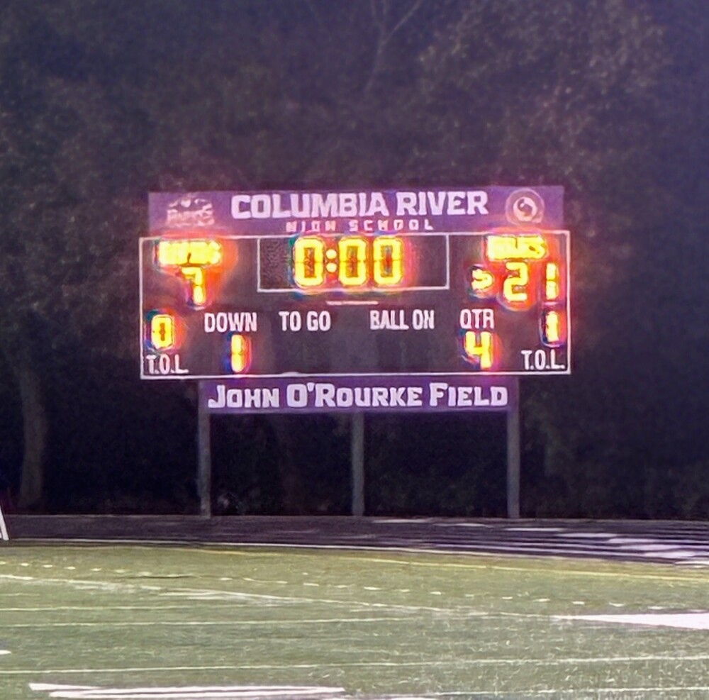Picture of CRHS Scoreboard