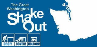 Graphics that reads: The Great Washington Shake Out