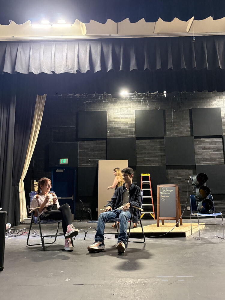 HHS students rehearse for the 2026 fall play.