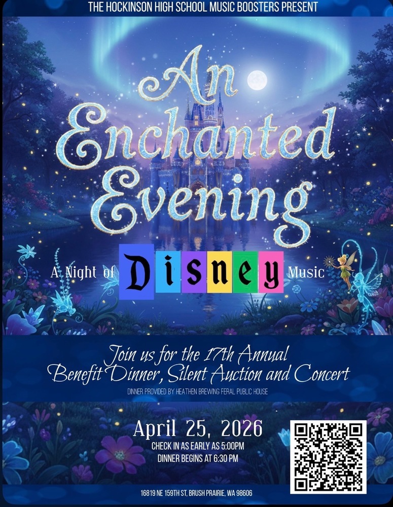 Poster for 4/25 "An Enchanted Evening"  HHS Band Fundraiser