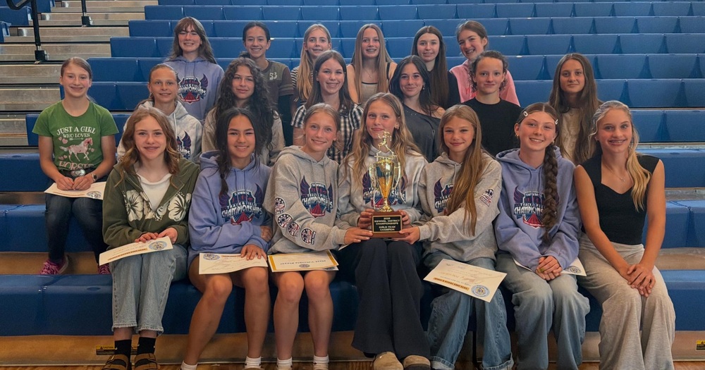 Photo of HMS Girls Track Team at 2026 Spring Awards Night