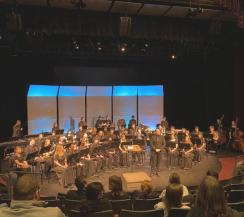 Hockinson student musicians perform before an audience during the 2024-25 school year.