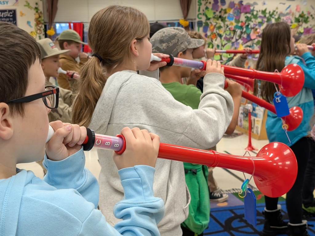 Students in music class