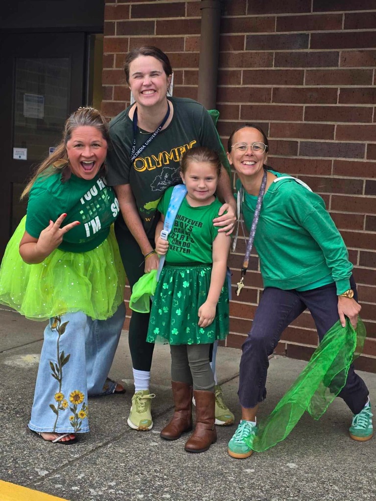 Staff and Students Wearing Green for Kindness