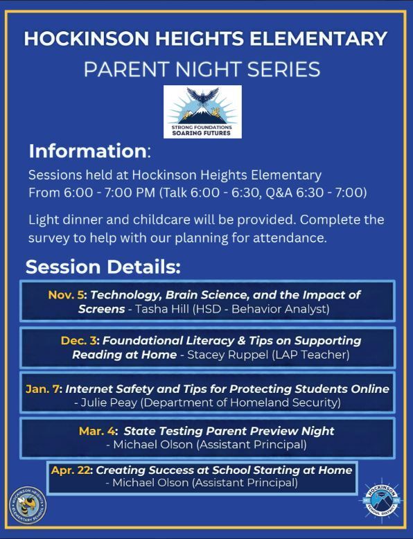 Parent Night Flyer